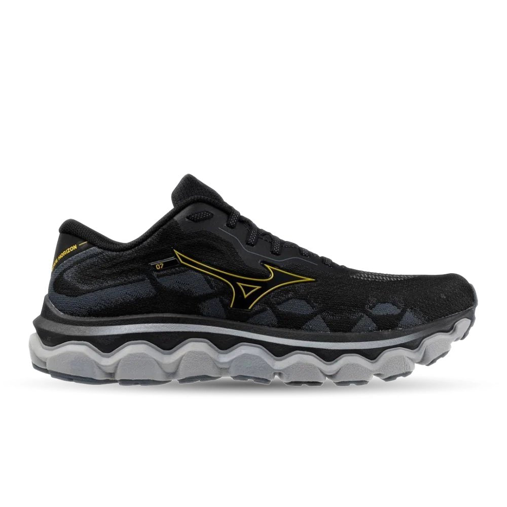 Mizuno Wave Horizon 7 Men's Running Shoes - Black/Citrus