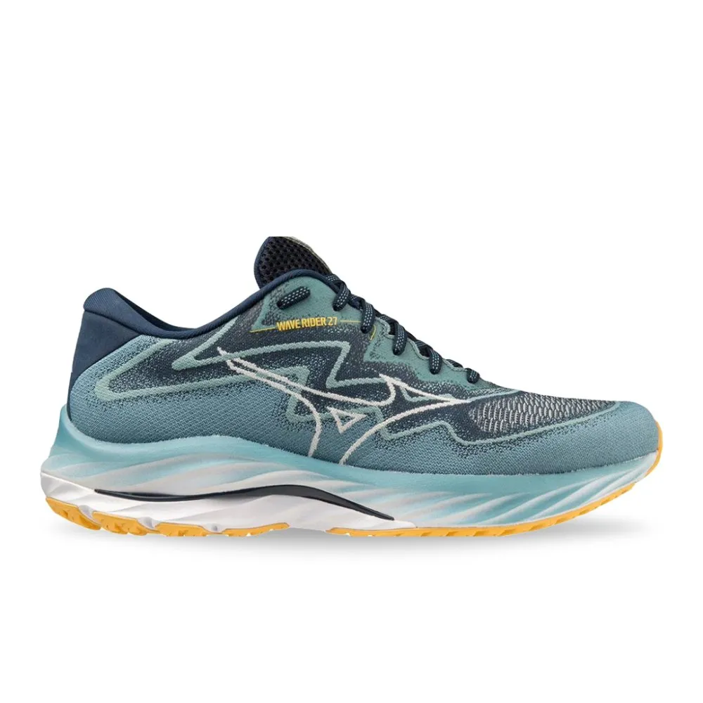 Mizuno Wave Rider 27 SSW Adriatic Blue Snow White