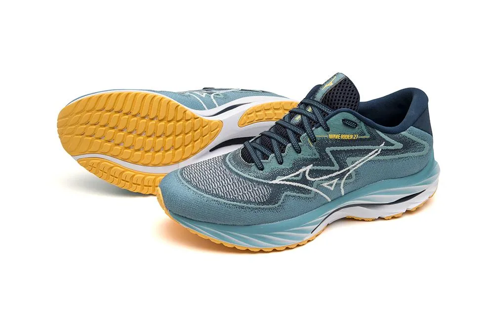 Mizuno Wave Rider 27 SSW Adriatic Blue Snow White