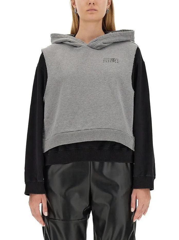 MM6 Maison Margiela Street Style Cotton Logo Hoodies & Sweatshirts