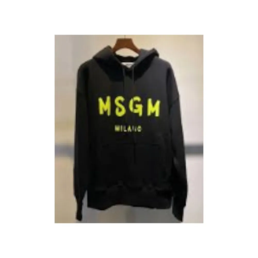 MSGM Long Sleeves Plain Logo | Unisex Street Style