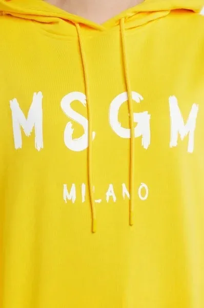 MSGM Long Sleeves Plain Logo | Unisex Street Style