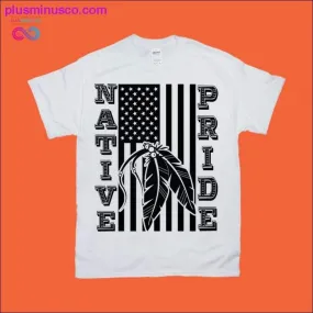 Native Pride T-Shirts | Tribal Feathers | American Flag Shirts