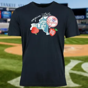 New York Yankees Navy T-Shirt - City Cluster 59Fifty Fitted