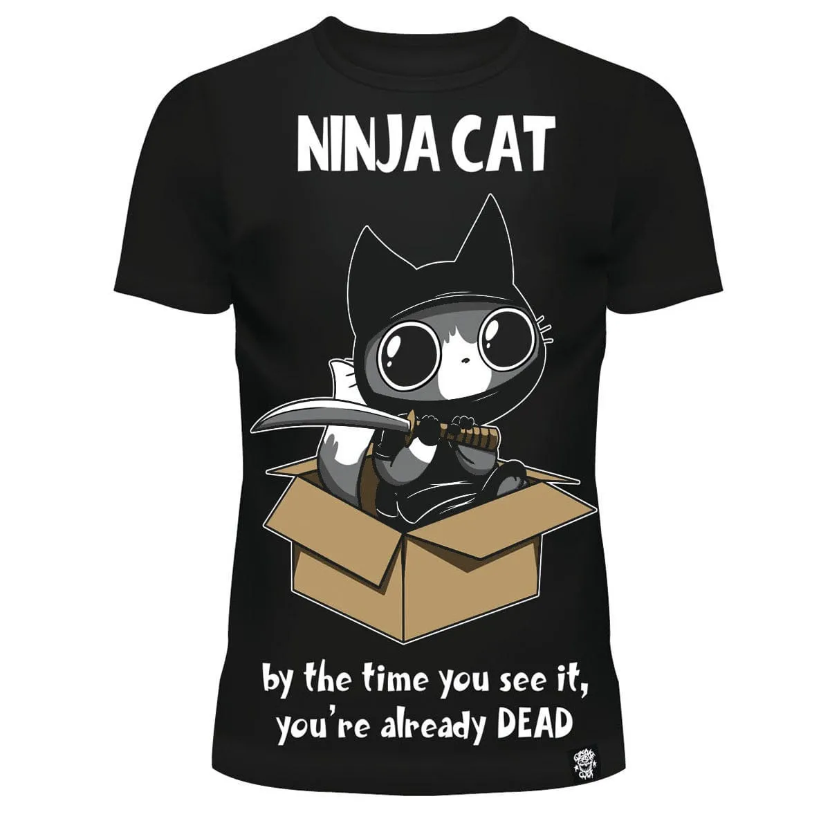 Ninja Cat T-shirt - Black