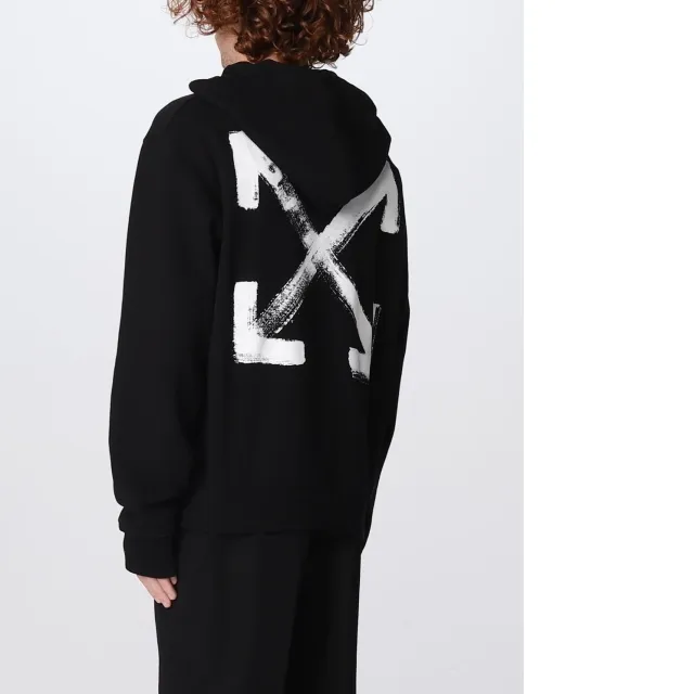 Off-White long sleeves plain cotton logo - street style shirt.