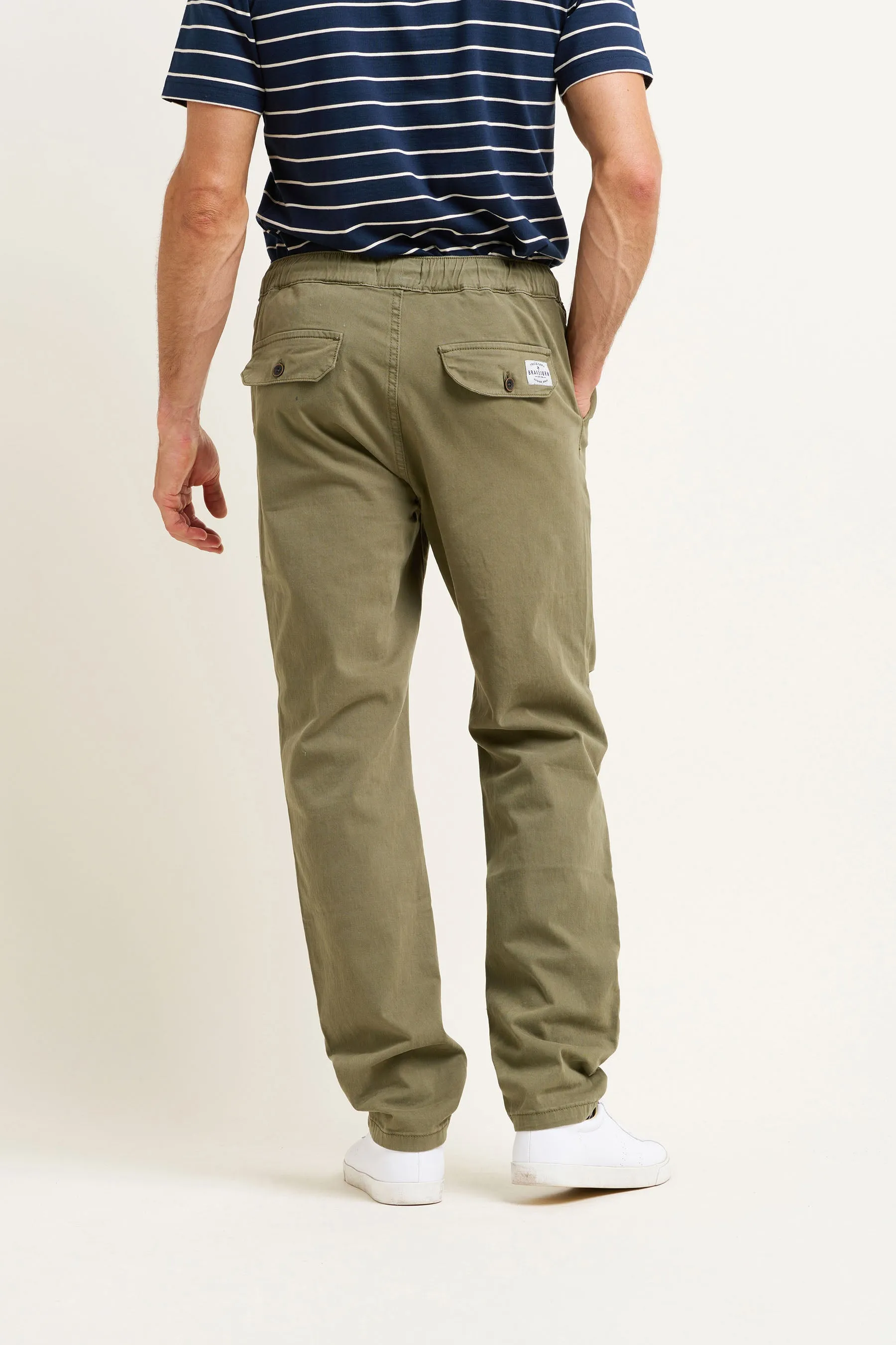 Olive green cargo trousers