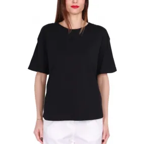 oversize black crewneck t-shirt