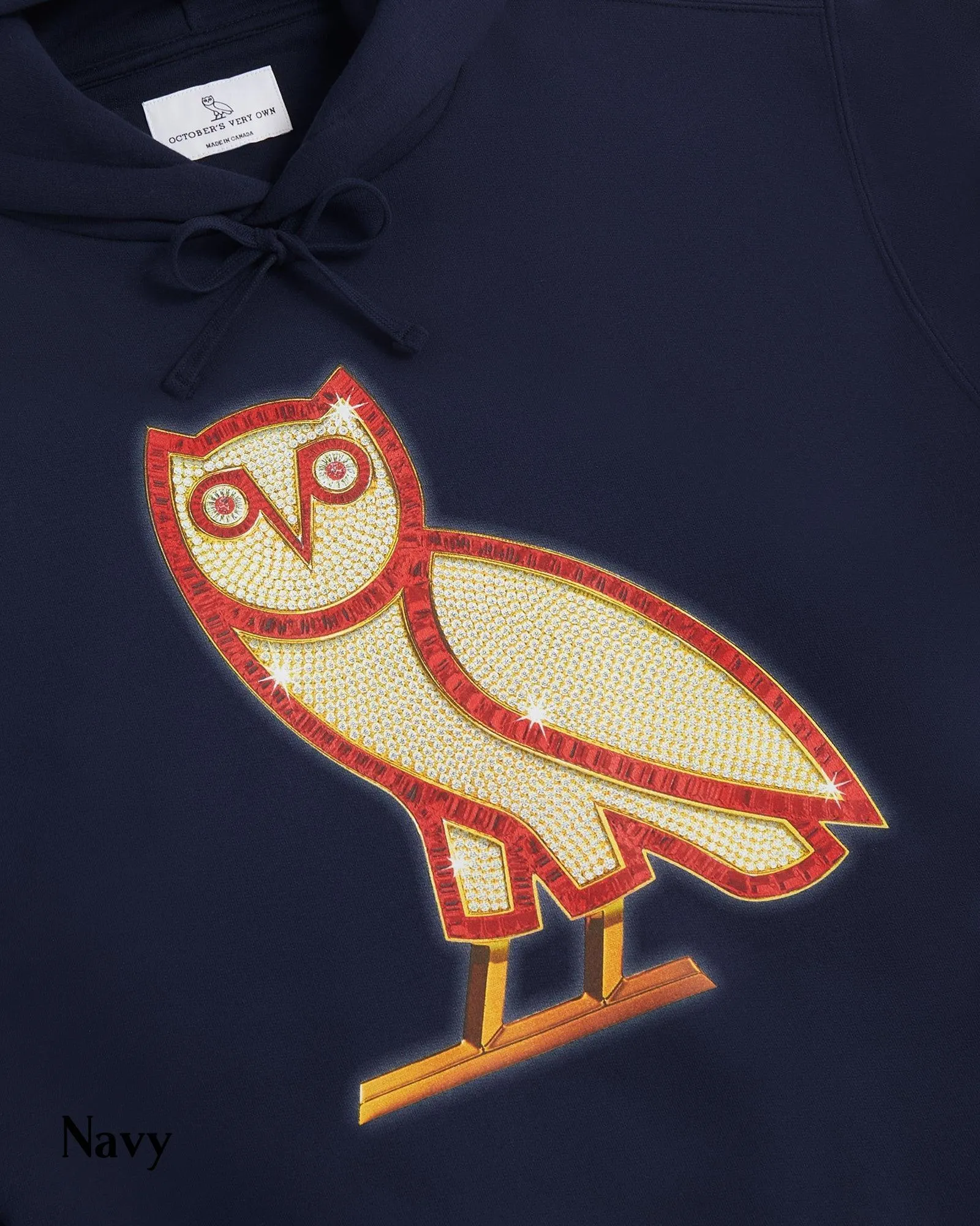 OVO Street Style Cotton Logo Loungewear Hoodies