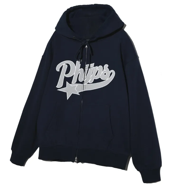 Phyps Department - Unisex Plain Cotton Logo Hoodies - Street Style