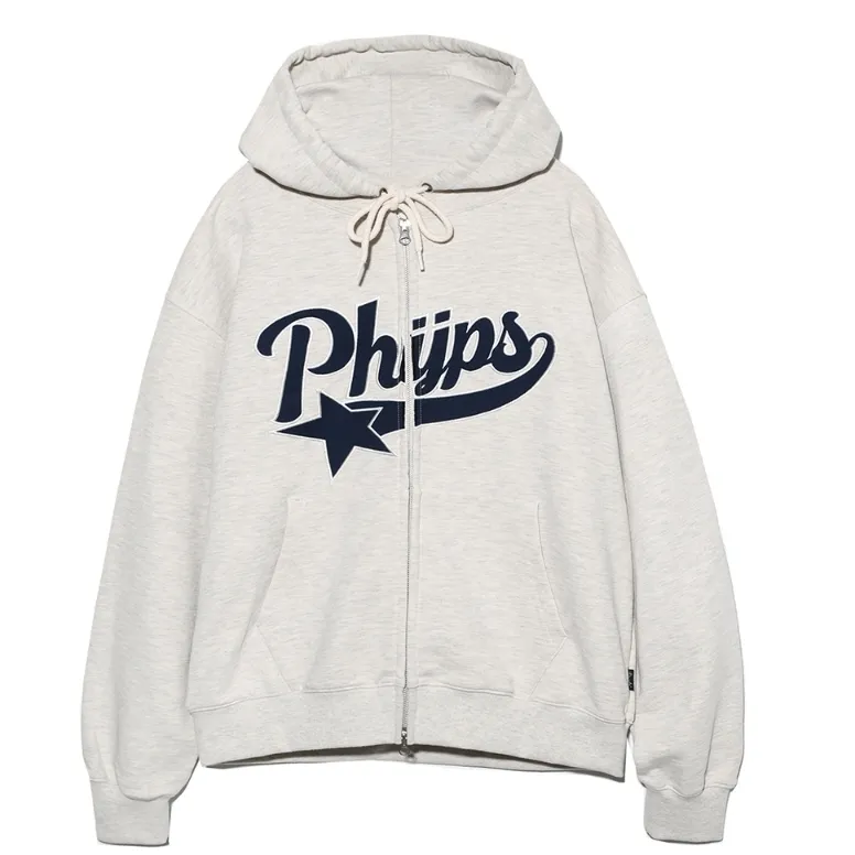 Phyps Department - Unisex Plain Cotton Logo Hoodies - Street Style