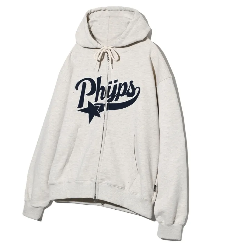 Phyps Department - Unisex Plain Cotton Logo Hoodies - Street Style