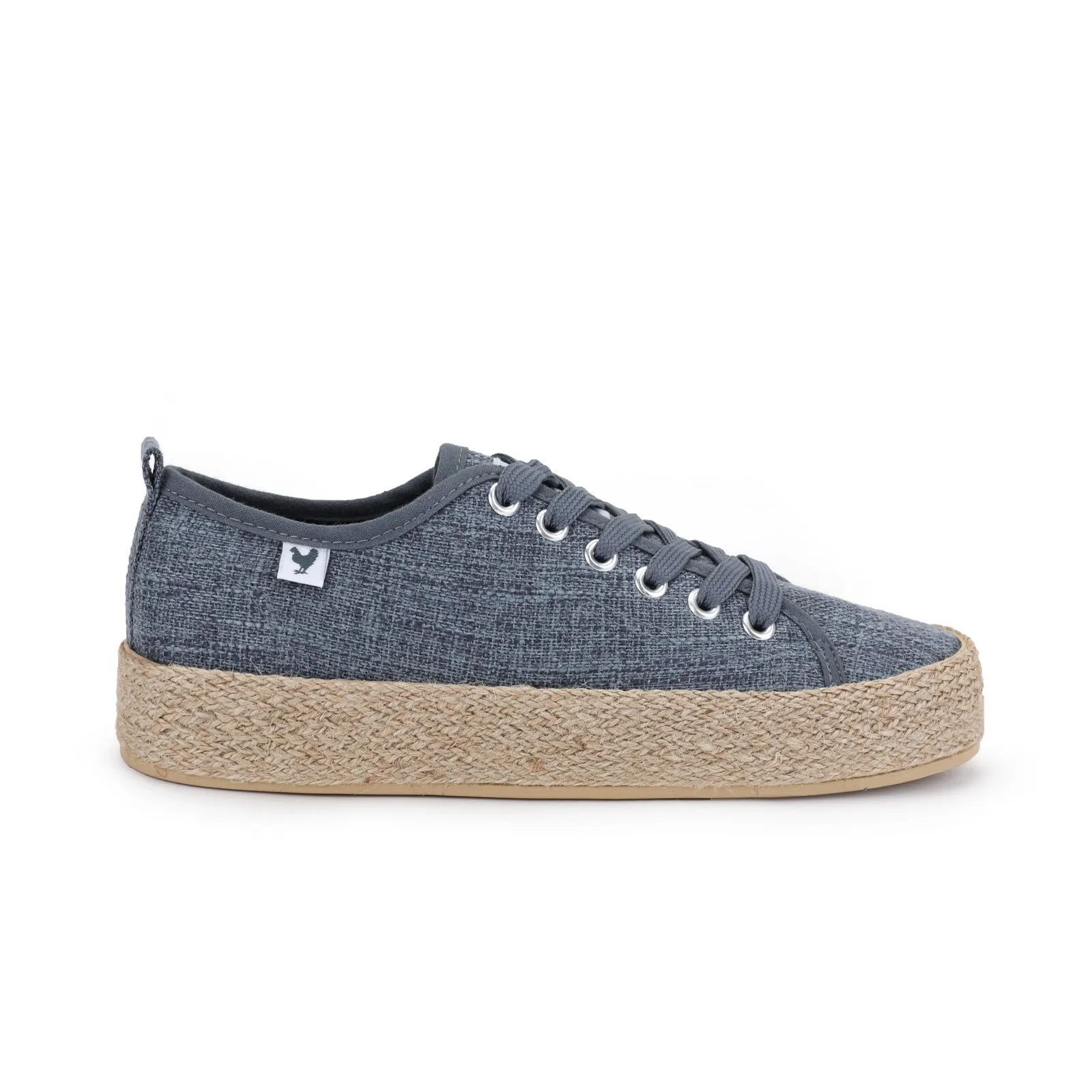 Pitas espadrille sneakers with linen lace-up