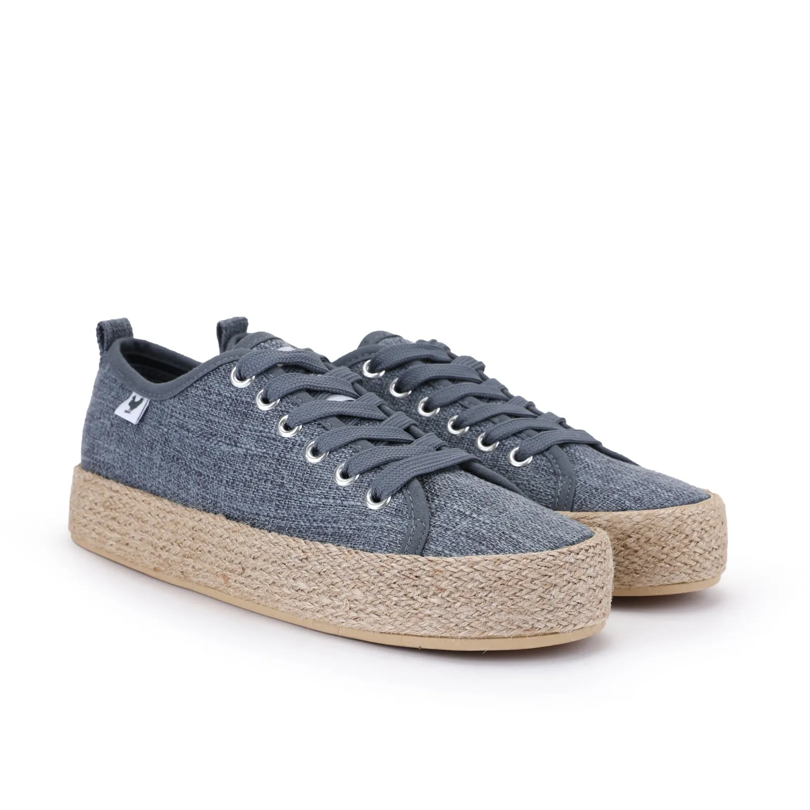 Pitas espadrille sneakers with linen lace-up