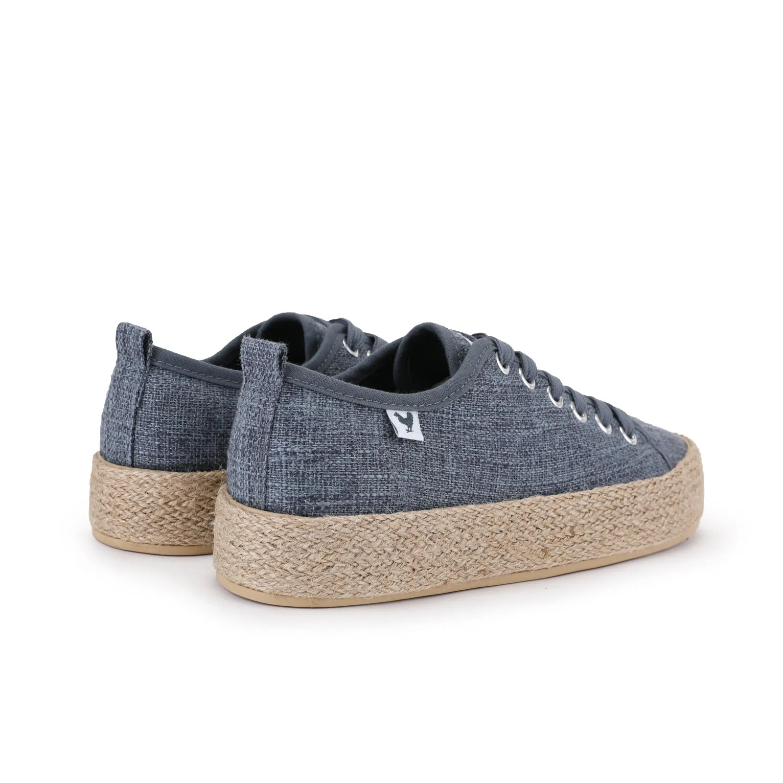 Pitas espadrille sneakers with linen lace-up