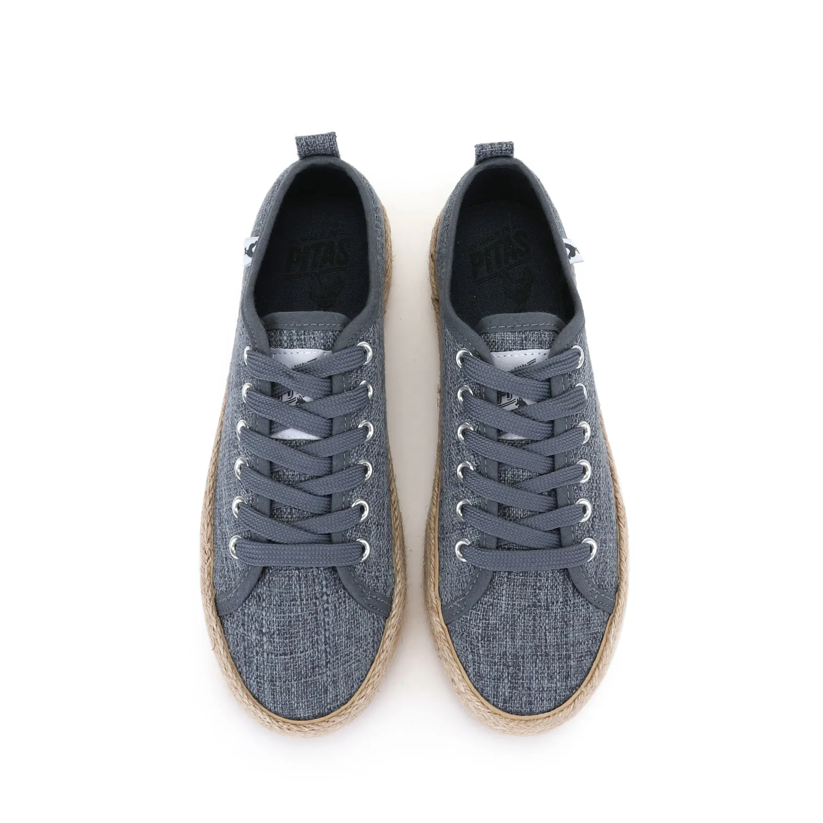 Pitas espadrille sneakers with linen lace-up