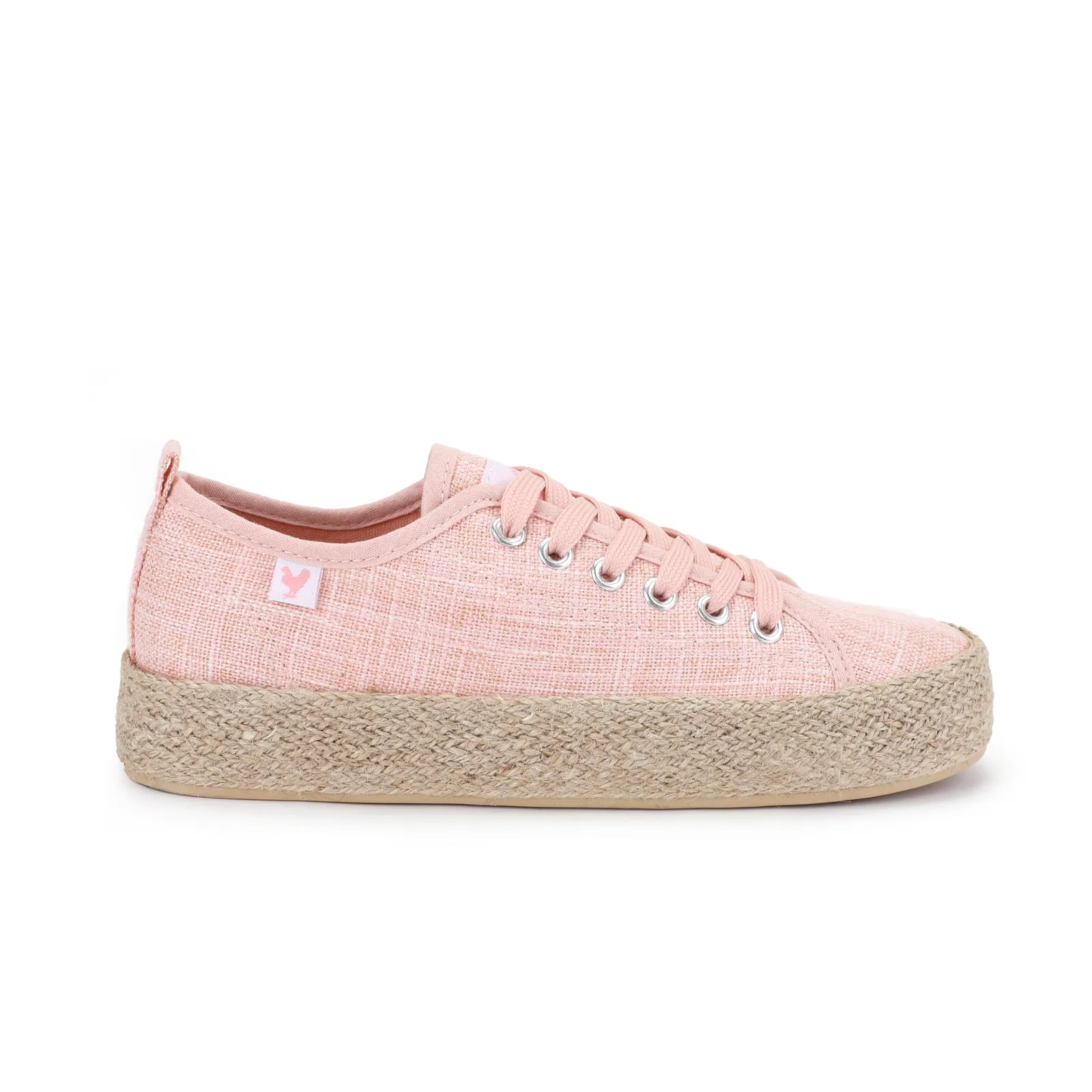 Pitas espadrille sneakers with linen lace-up