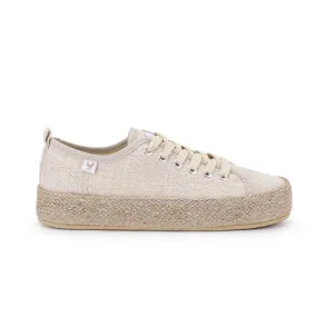 Pitas espadrille sneakers with linen lace-up