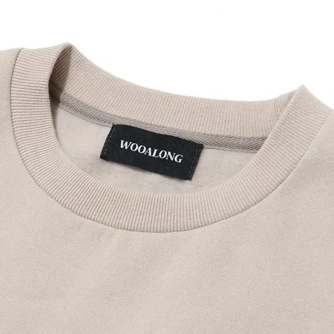 Plain Logo Hoodies & Sweatshirts - WOOALONG | Unisex Street Style