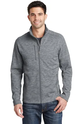 Port Authority Digi Stripe Fleece Jacket F231 Grey