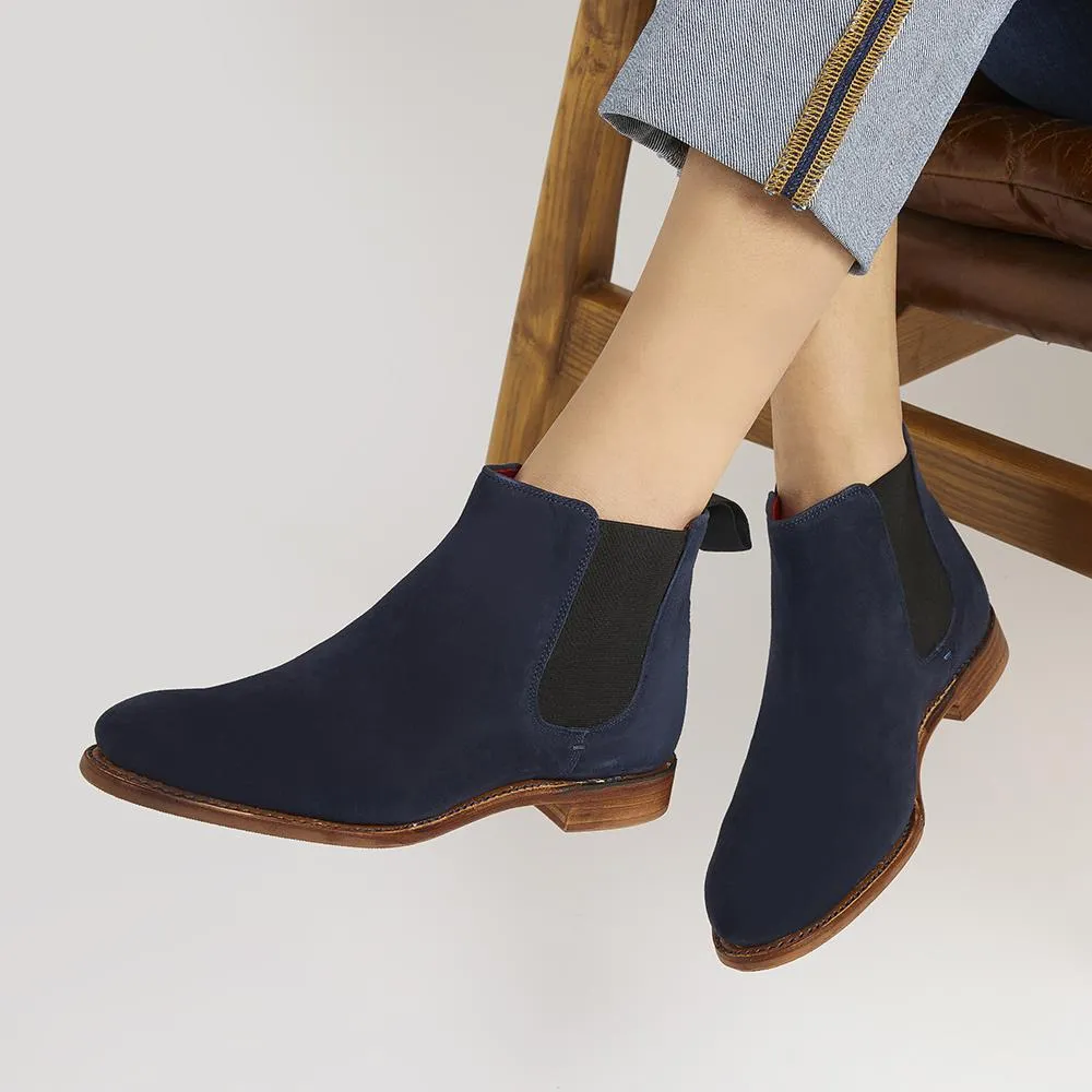 Primrose Goodyear Welted Suede Chelsea Boots - PRIMROSE / 318 194