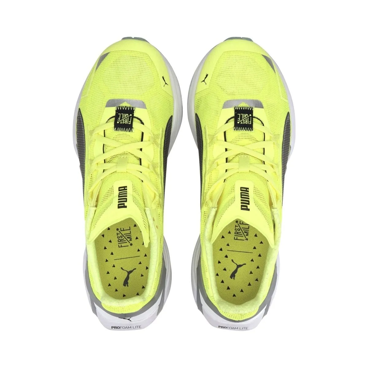 Puma running shoe in ultraride xtreme yellow for women's first mile.