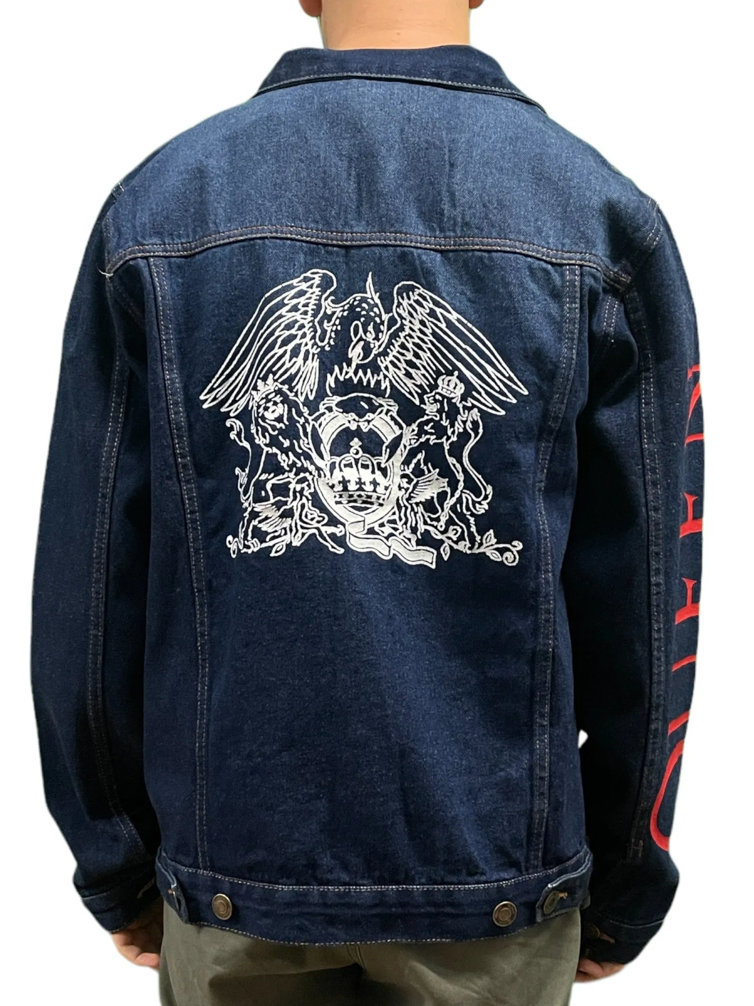 Queen Crest Denim Jacket - Unisex - Various Sizes - Brand New