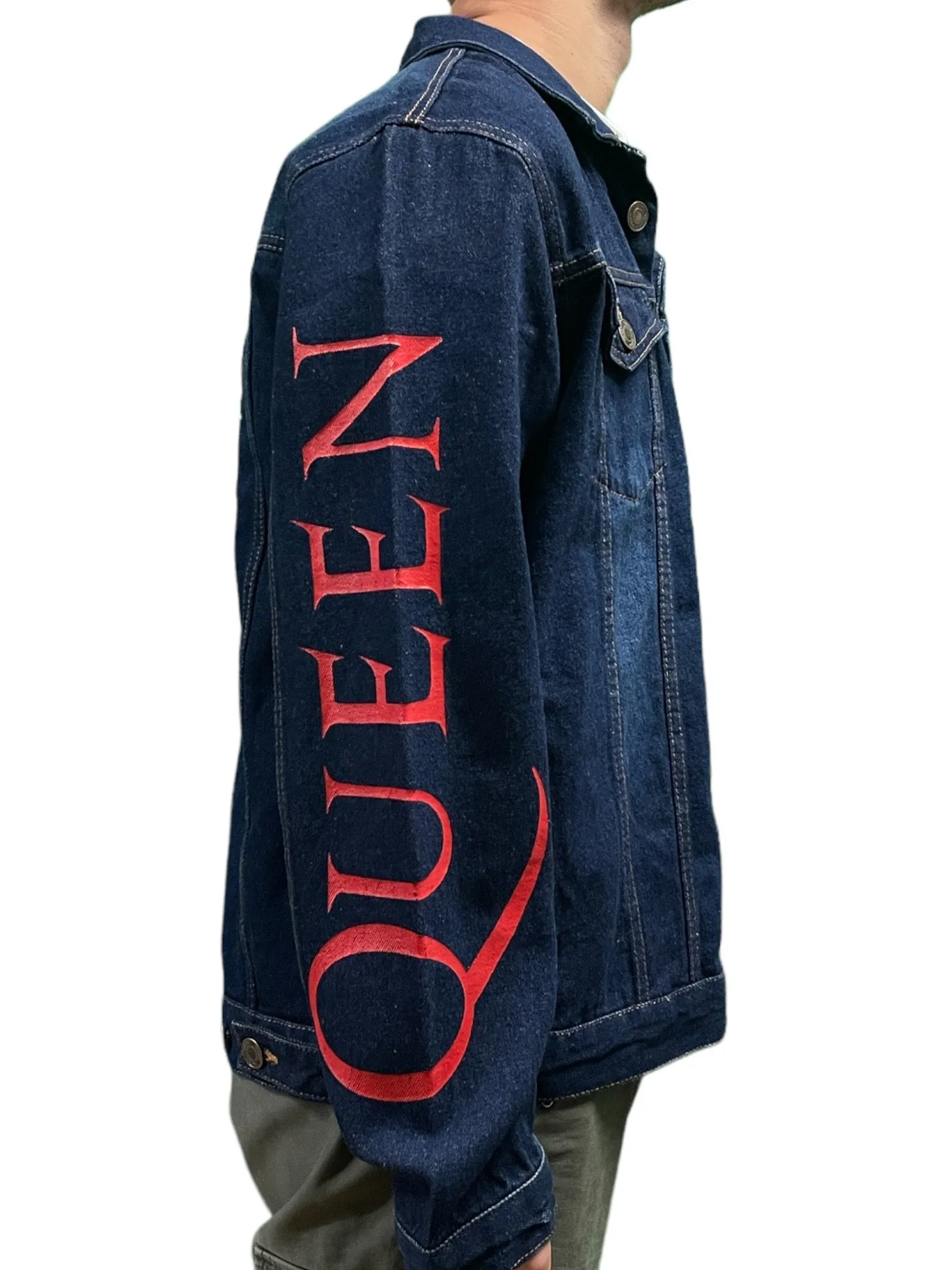 Queen Crest Denim Jacket - Unisex - Various Sizes - Brand New