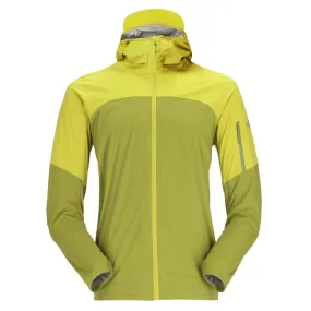 Rab Kinetic Ultra Men's Waterproof Jacket - Aspen Green/Zest