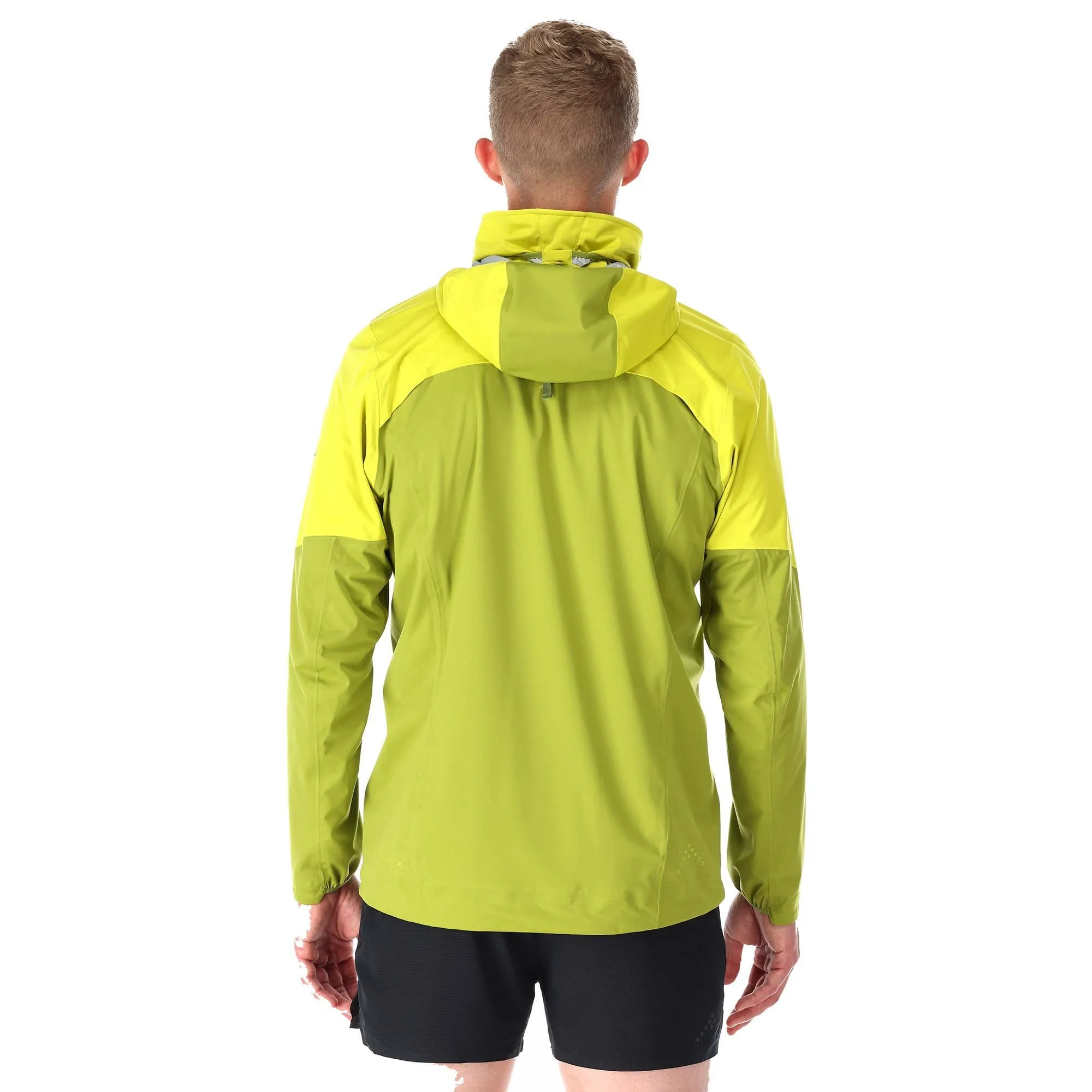 Rab Kinetic Ultra Men's Waterproof Jacket - Aspen Green/Zest