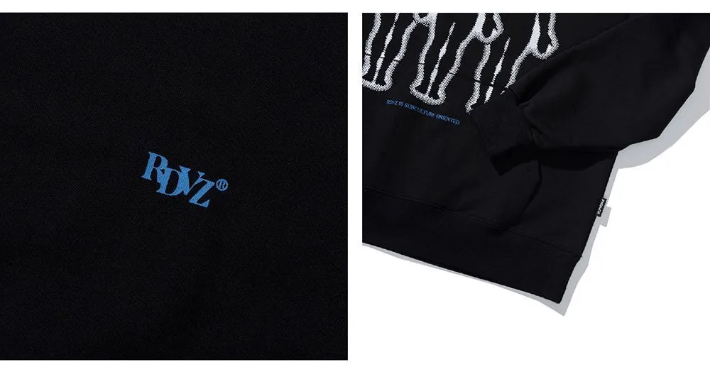 RDVZ Hoodies | Unisex Street Style Long Sleeves Oversized Logo Hoodies