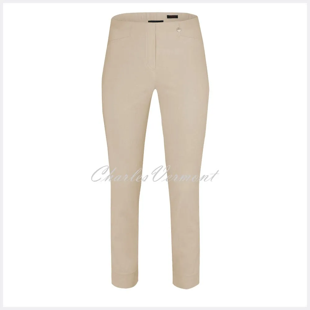 Robell Rose 09 - 7/8 Beige Trouser, Super Slim Fit (51527-5499-14)