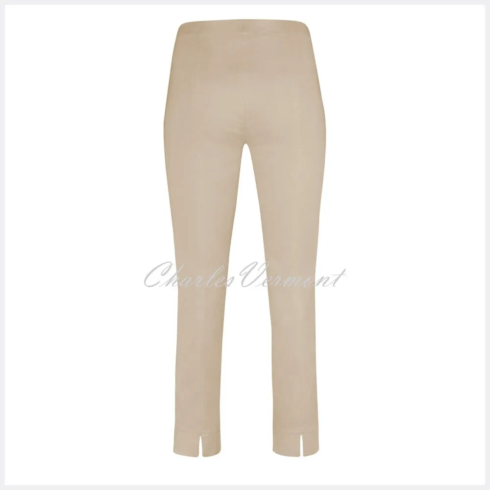 Robell Rose 09 - 7/8 Beige Trouser, Super Slim Fit (51527-5499-14)