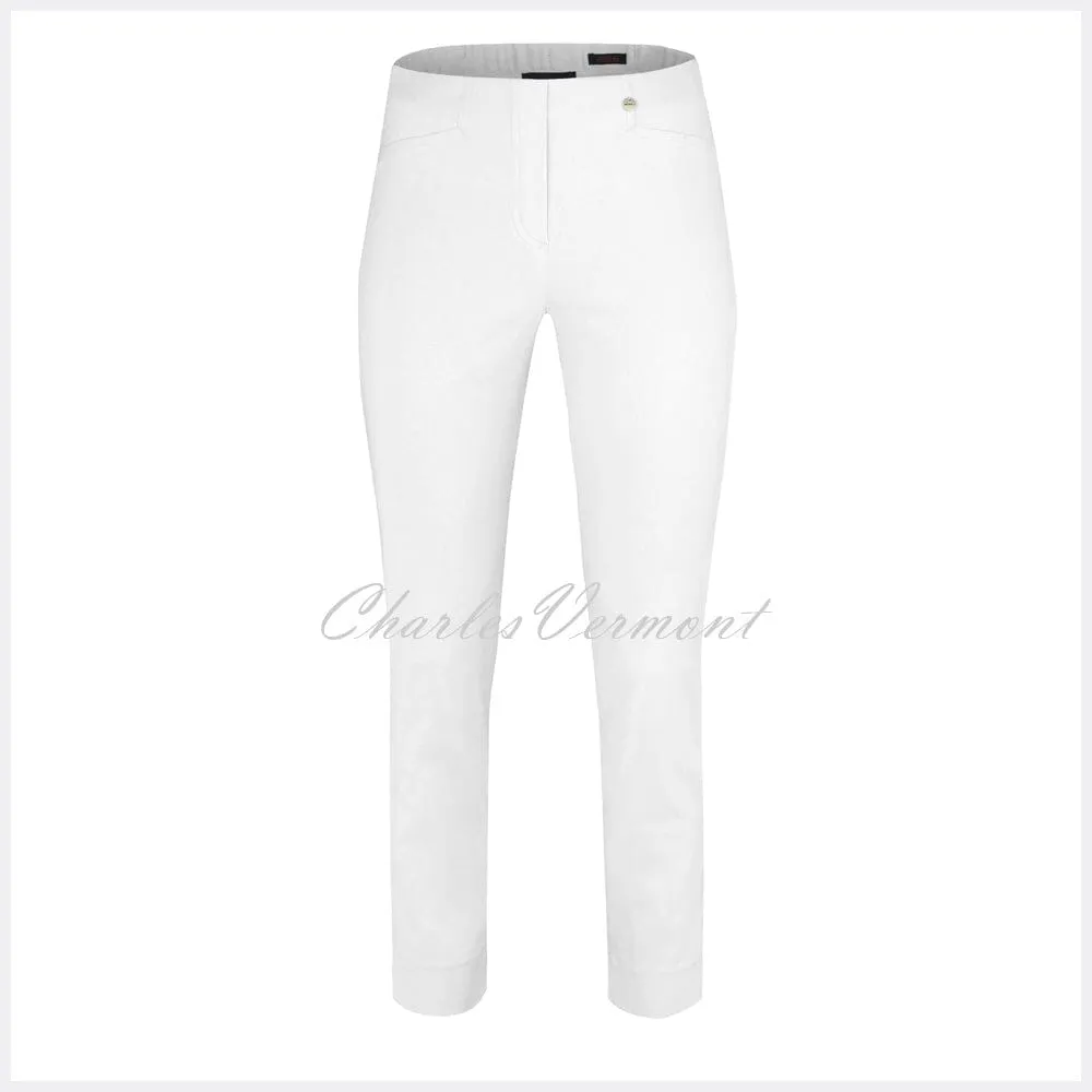 Robell Rose 09 White Cropped Super Slim Trouser (51527-5499-10)