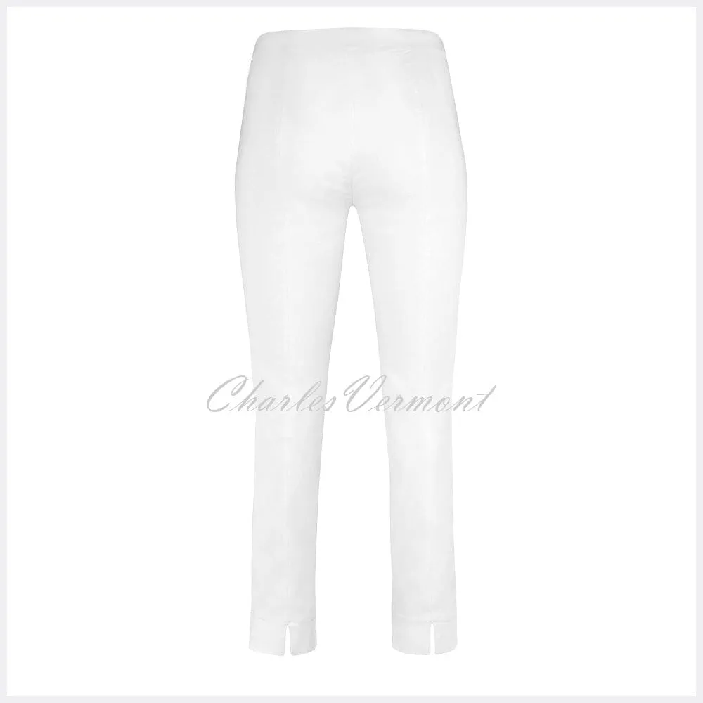 Robell Rose 09 White Cropped Super Slim Trouser (51527-5499-10)