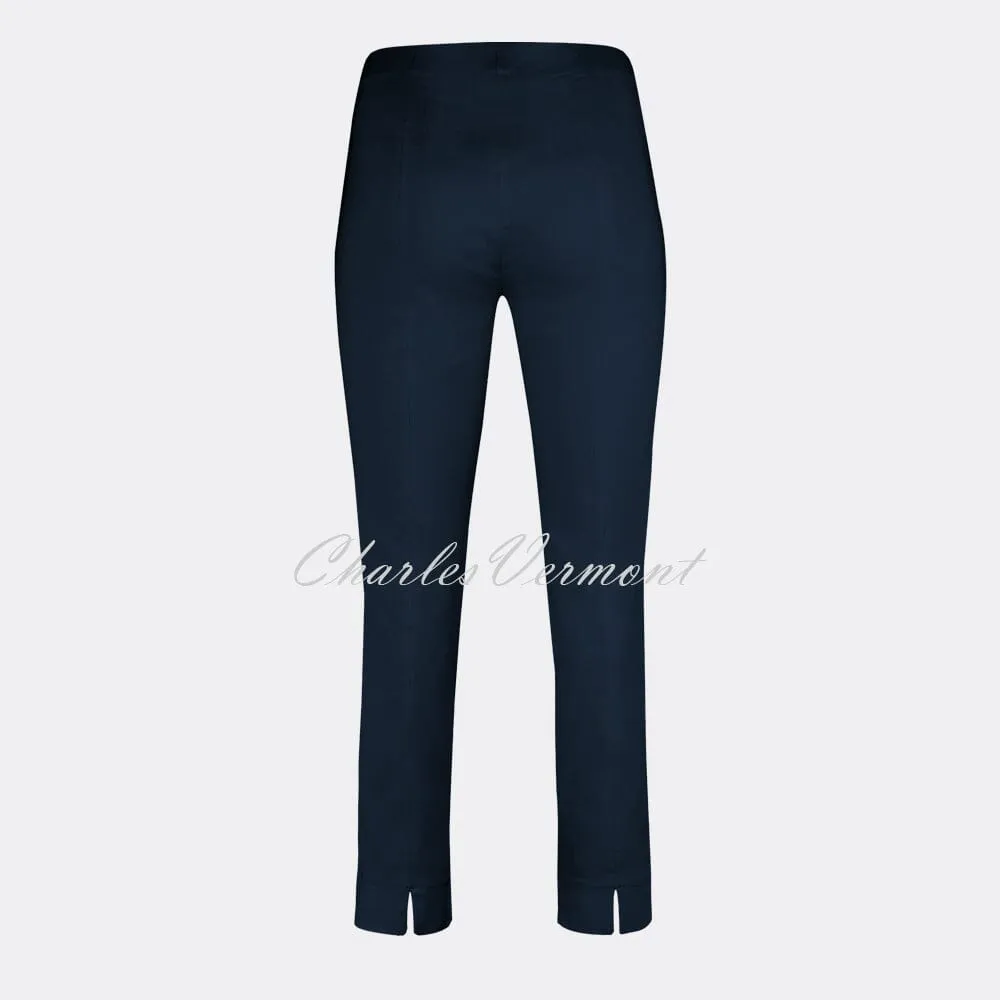 Robell Rose Navy 7/8 Cropped Super Slim Trouser 51527-5499-69