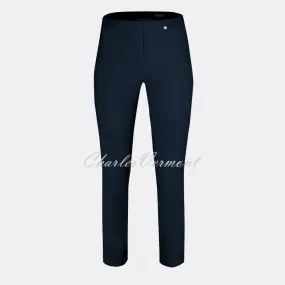 Robell Rose Navy 7/8 Cropped Super Slim Trouser 51527-5499-69