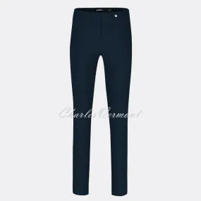 Robell Rose Navy Trousers - Full Length, Super Slim Fit, Style 51673-5499-69.