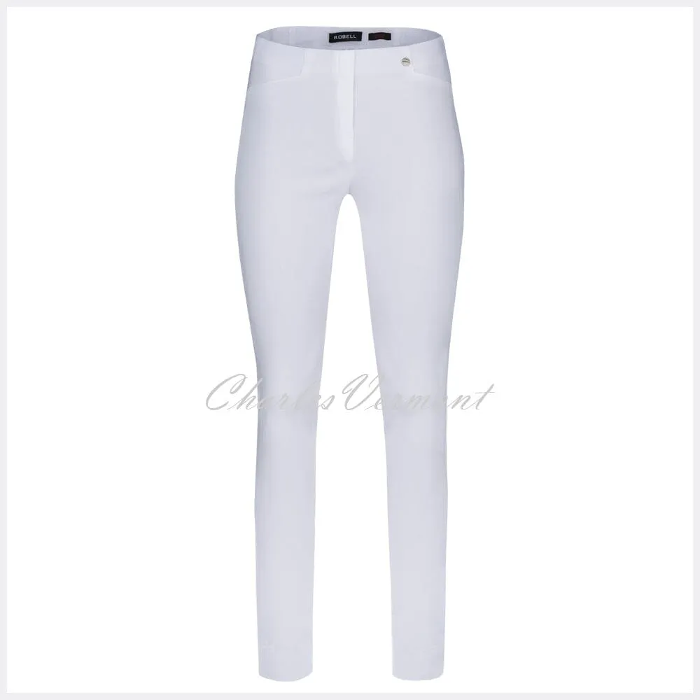 Robell Rose Super Slim Trouser 51673-5499-10 White