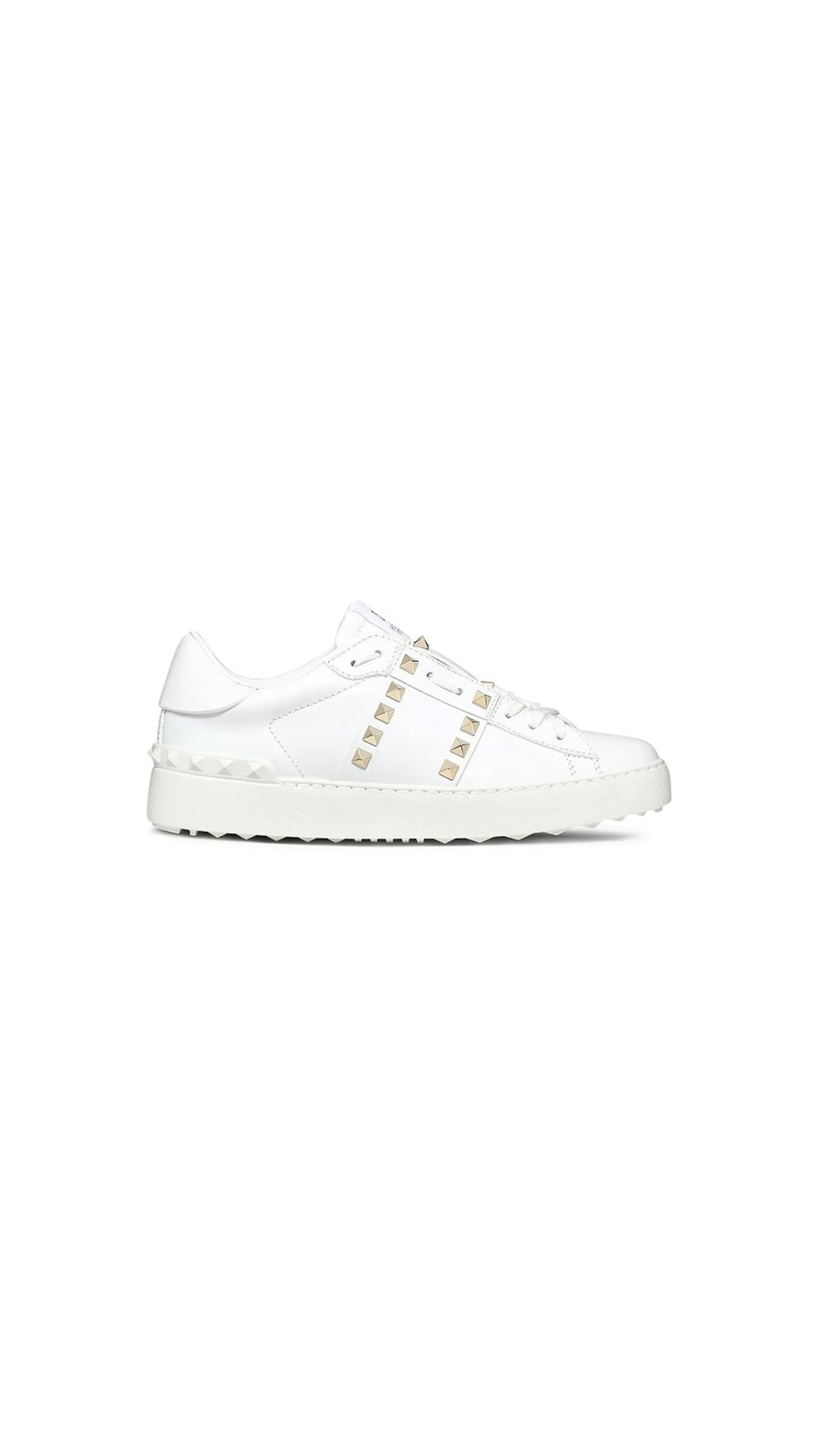 Rockstud White Sneakers