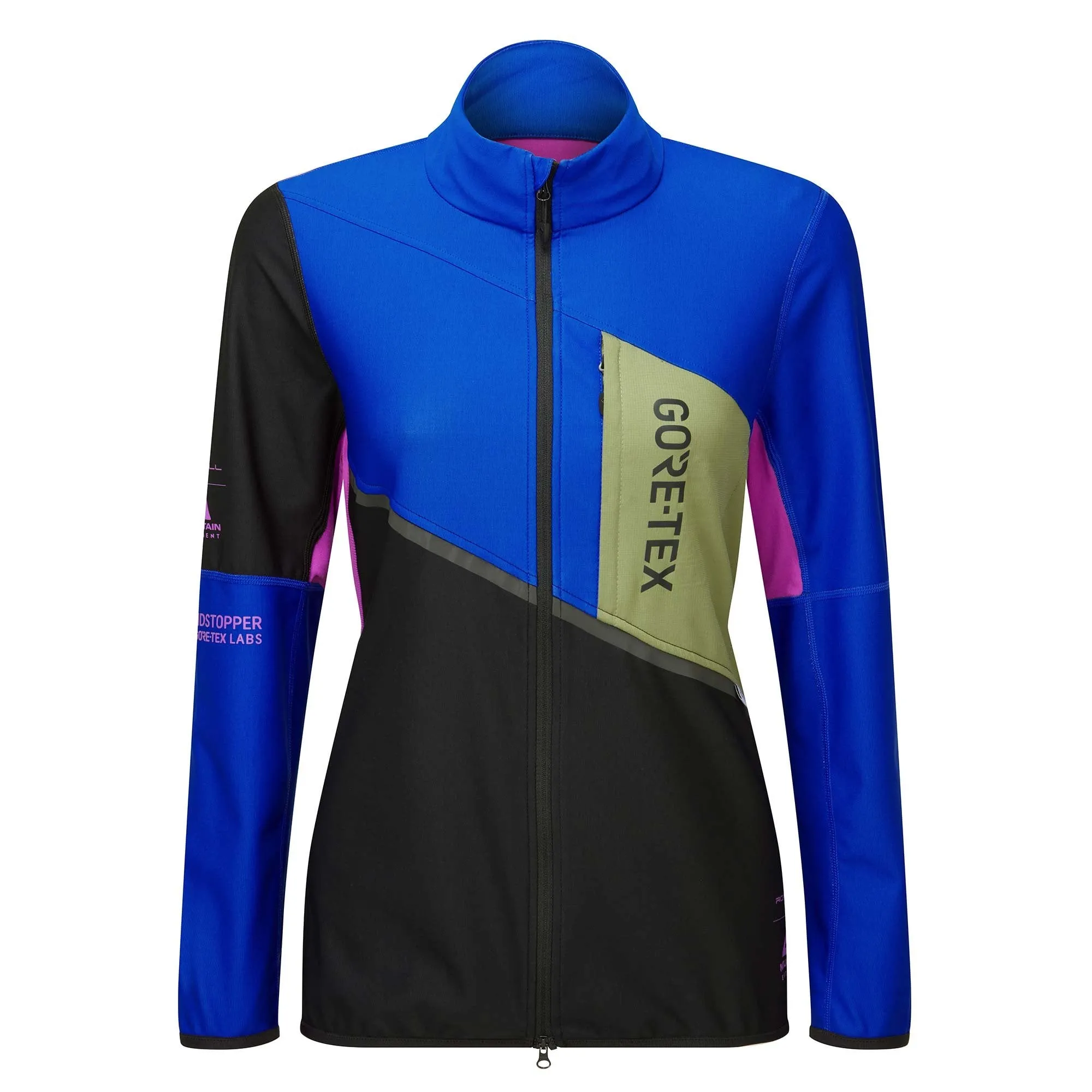 Ronhill Women's Windproof Jacket Black/Cobalt