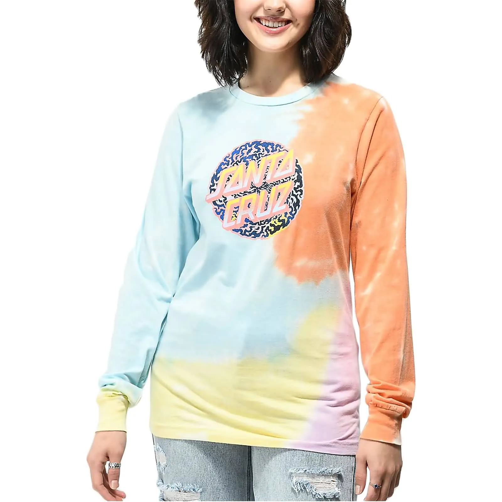 Santa Cruz tie dye women's long sleeve shirts - brand new