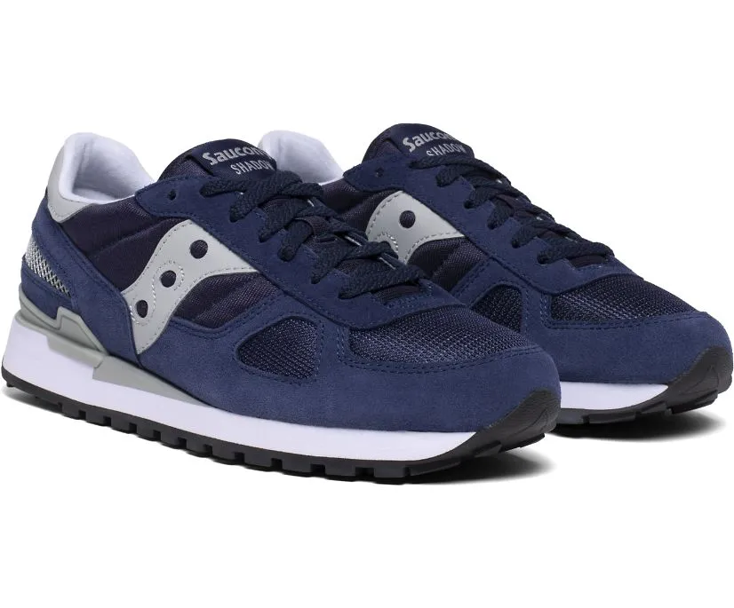 Saucony navy-gray men's shadow sneakers (item 2108-523)