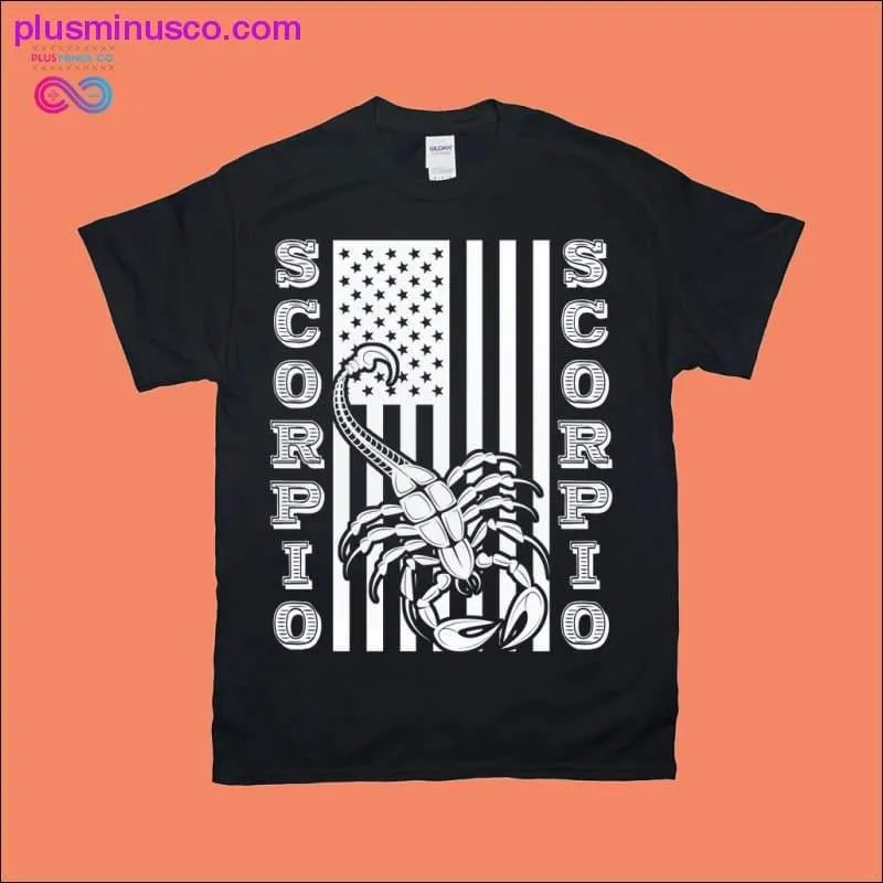 Scorpio T-Shirts with American Flag Design