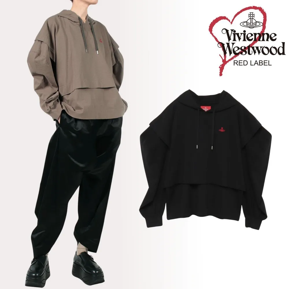 Shop Vivienne Westwood Long Sleeves Cotton Logo | Street Style