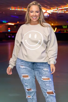 Smile Sweatshirt Cream