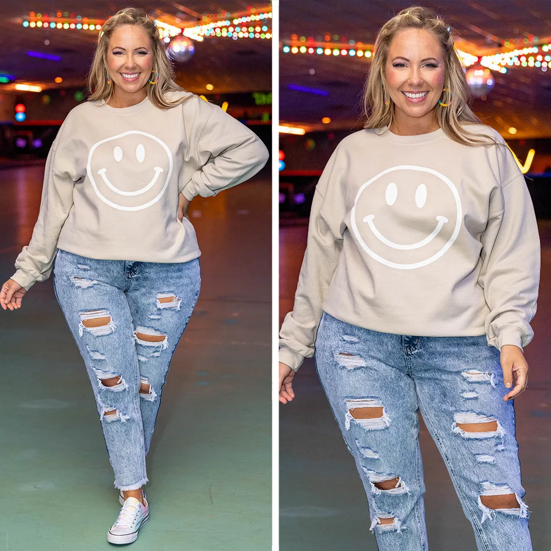 Smile Sweatshirt Cream