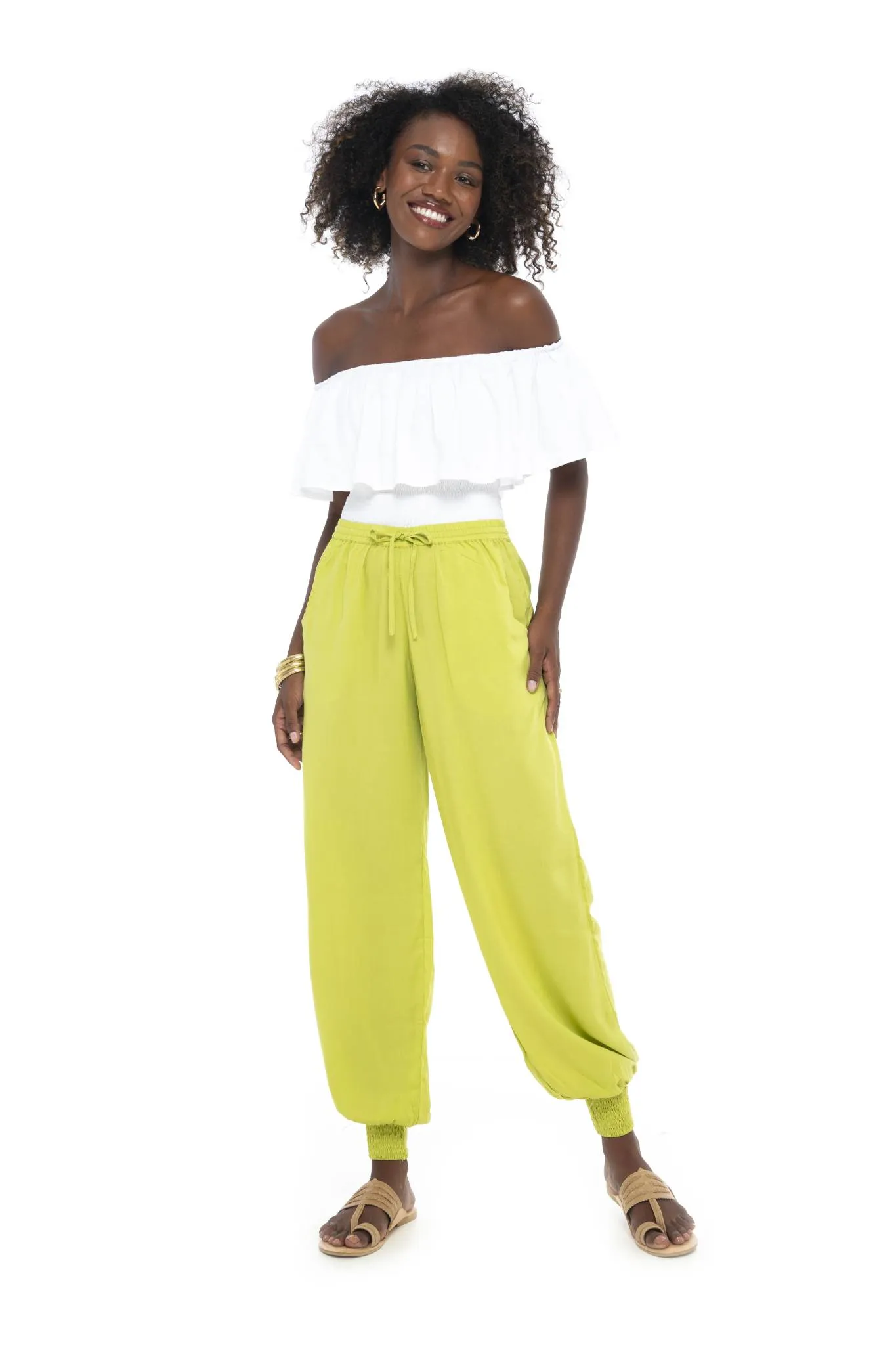 Solid Color Babucha Pants