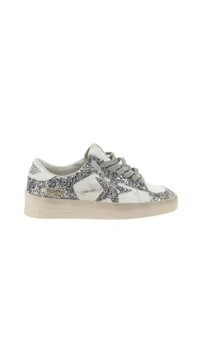 Stardan White Glitter Sneakers