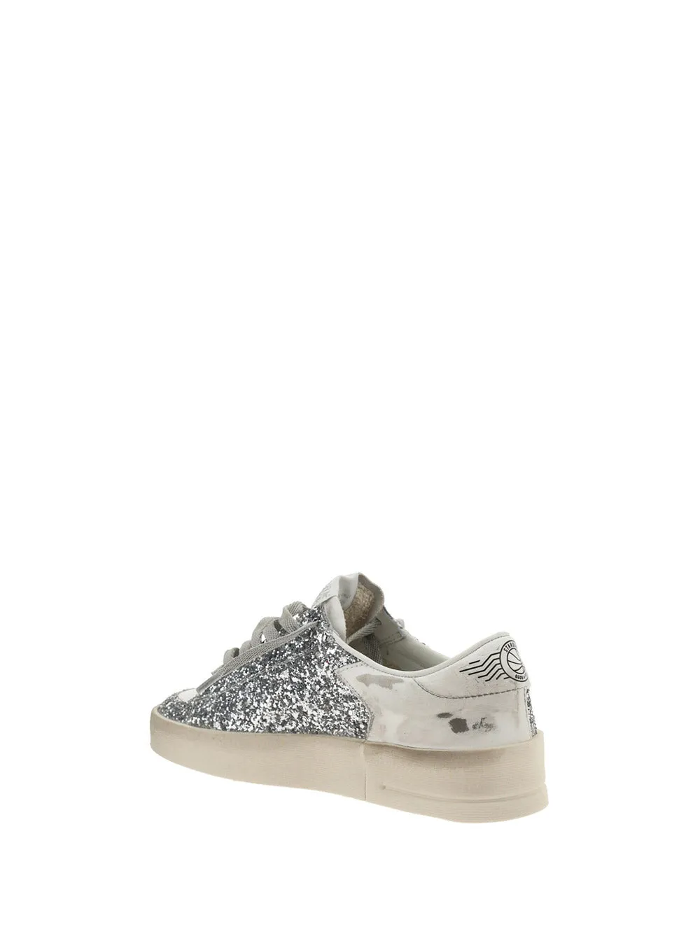 Stardan White Glitter Sneakers